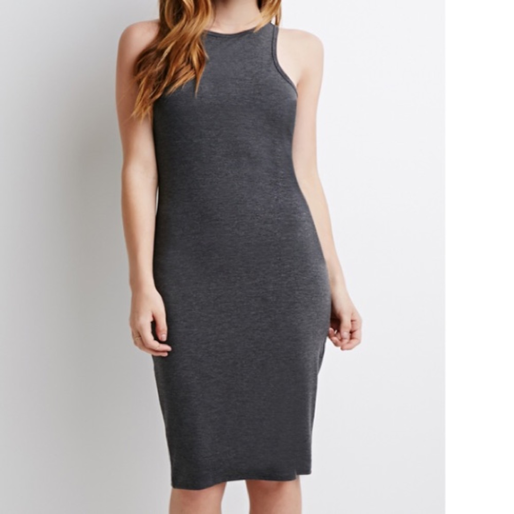 Forever 21 - Women’s Grey Midi Tank Dress - S
